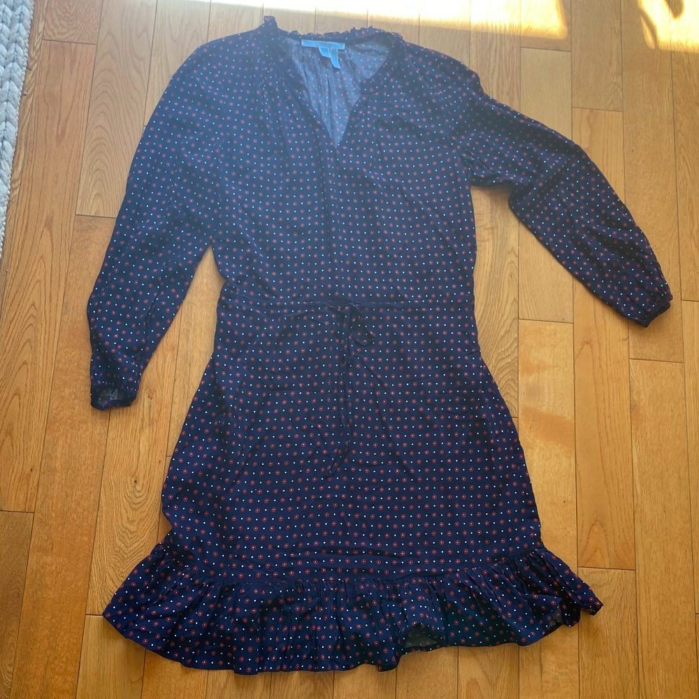 Draper James Navy Long Sleeve Dress Size Small